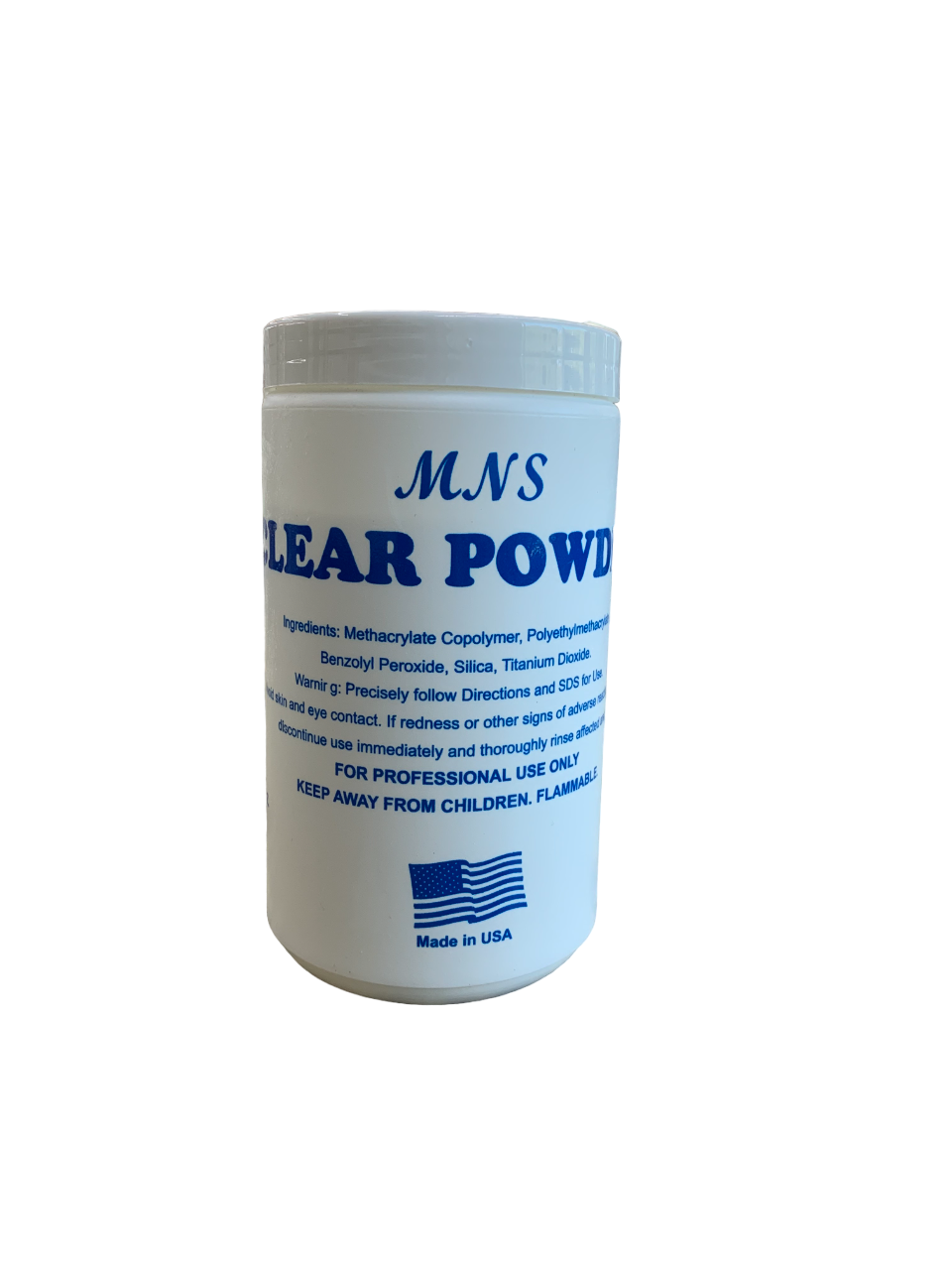 MNS Acrylic Powder - MNSCB - MNS Blue Clear Powder